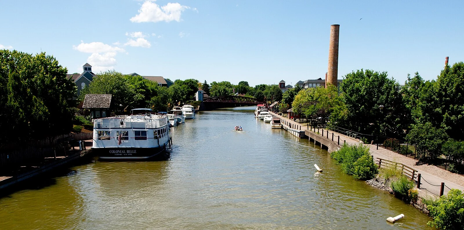 Photo from a bridge over the Erie Canal in Fairport, NY Photo from a bridge over the Erie Canal in Fairport, NY